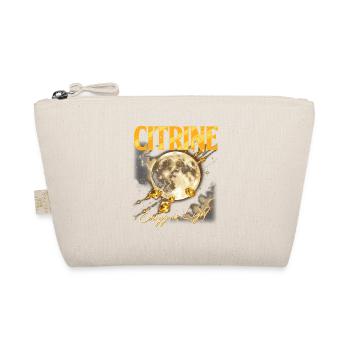 Birthstone November Citrine - Organic Pouch - nature - Front