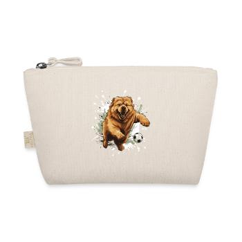 Chow Chow Hund Fussball Sport - Bio-Täschchen - Natur - Vorne
