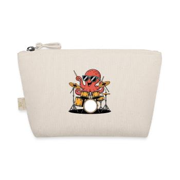 Drummer Octopus Band Groove - Organic Pouch - nature - Front