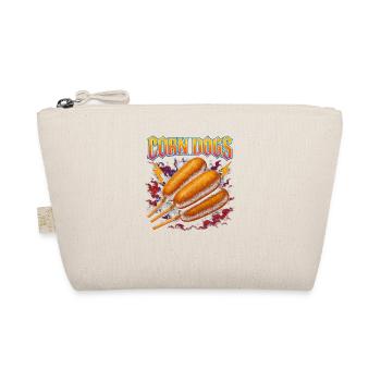 Corn Dogs Favorite Food Funny Weird Corn Dog - Organic Pouch - nature - Front