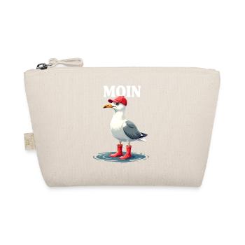 Moin Seagull in Frisian look - Organic Pouch - nature - Front