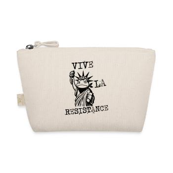 Liberty Figure Mask Cartoon - Organic Pouch - nature - Front