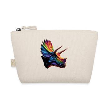 Triceratops Dinosaur Dinos Triceratops Dino - Organic Pouch - nature - Front