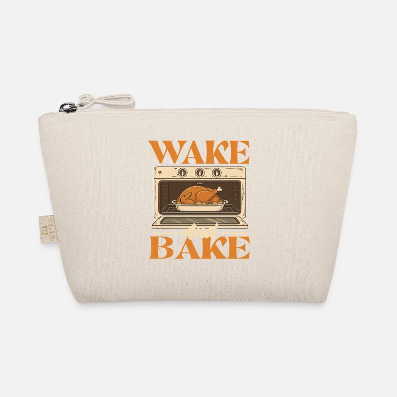 Wake And Bake Funny Thanksgiving Autumn Style Organic Pouch