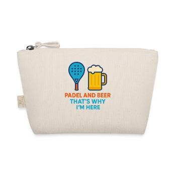 Padel And Beer That's Why I'm Here Fun Padel - Organic Pouch - nature - Front
