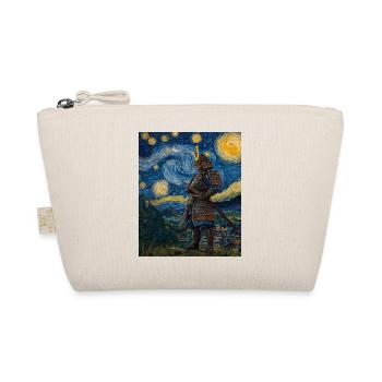 Samurai Japan Van Gogh Style Starry Night - Bio-Täschchen - Natur - Vorne