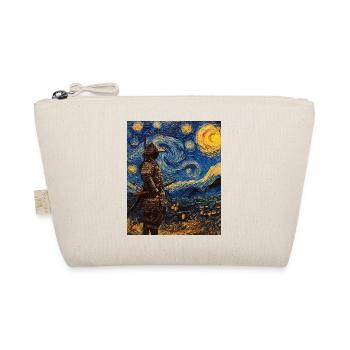 Samurai Japan Van Gogh Style Starry Night - Bio-Täschchen - Natur - Vorne