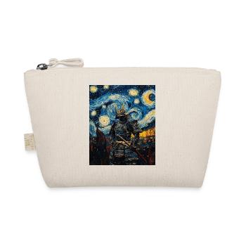 Samurai Japan Van Gogh Style Starry Night - Bio-Täschchen - Natur - Vorne