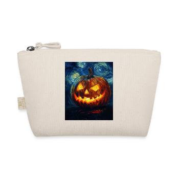 Kürbis Halloween Van Gogh Style Starry Night - Bio-Täschchen - Natur - Vorne