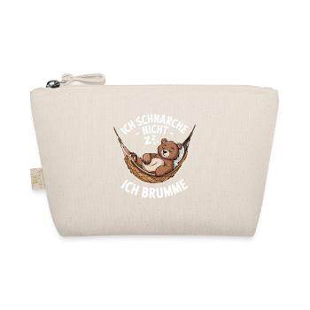 Je ne ronfle pas, je grogne ours - Trousse biologique - nature - Devant
