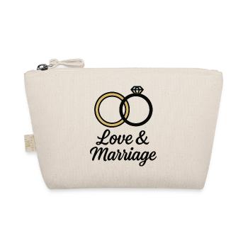 Alliances Amour et Mariage - Love & Marriage - Trousse biologique - nature - Devant