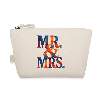 MR. & MRS - Romantische Hochzeit - Brautpaar - Bio-Täschchen - Natur - Vorne