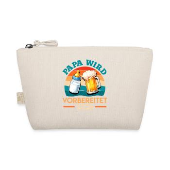 Father-to-be DAD IS PREPARED 2026 - Organic Pouch - nature - Front