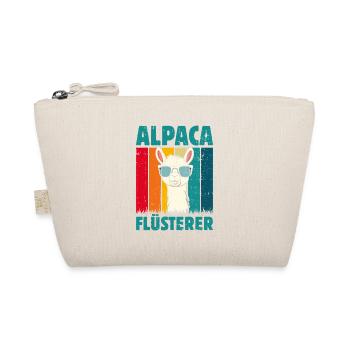 Alpaka Fan ALPAKA FLÜSTERER Lama Lustiges - Bio-Täschchen - Natur - Vorne
