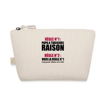 Humour Papa Maman Règles Cadeau - Trousse biologique - nature - Devant