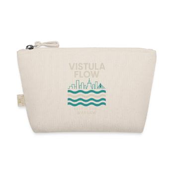 Vistula Flow Warsaw Skyline Design - Organic Pouch - nature - Front