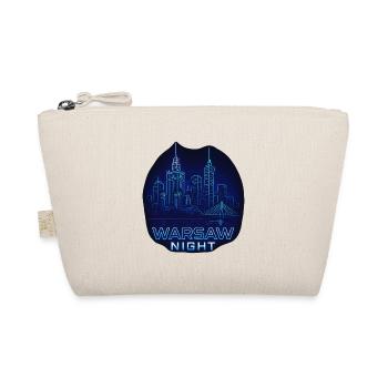 Warsaw Night – Skyline Design Poland - Organic Pouch - nature - Front