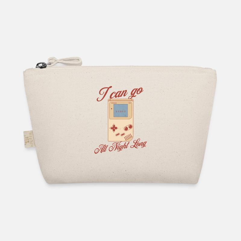 Retro Gaming I Can Go All Night Long Game Console Organic Pouch