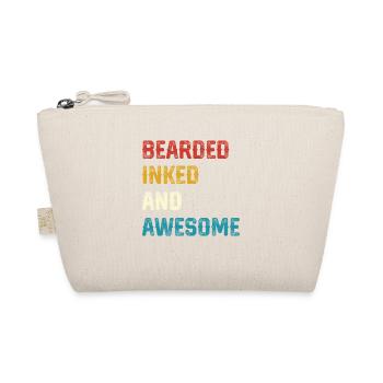 Bearded Inked and Awesome - Organic Pouch - nature - Front