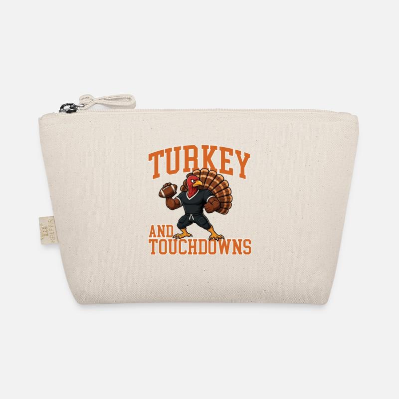 Turkey And Touchdowns Fall Football Feast Trousse biologique