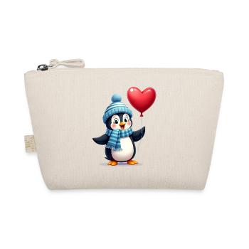 Pingouin mignon avec ballon - Trousse biologique - nature - Devant