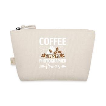 Coffee Photographer Quote Caffeine - Organic Pouch - nature - Front