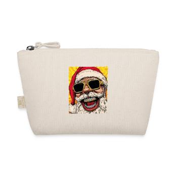 Weihnachtsmann Hip Hop Weihnachten - Bio-Täschchen - Natur - Vorne