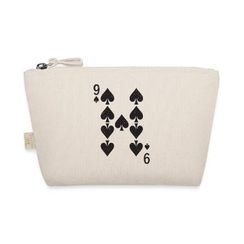 Nine Spades Symmetry Pattern - Organic Pouch - nature - Front