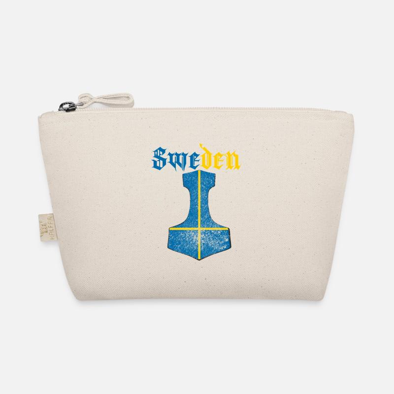 Drapeau de la Suède – Mjölnir Thorhammer Design Trousse biologique