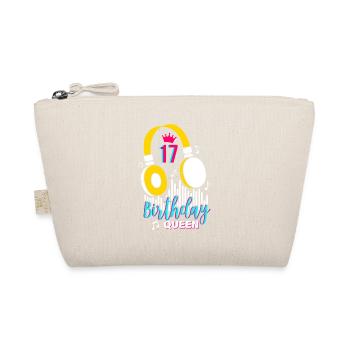 Birthday Queen 17. Geburtstag - Bio-Täschchen - Natur - Vorne