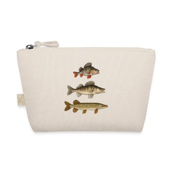 Hecht Zander Barsch Raubfische Angeln Angler - Bio-Täschchen - Natur - Vorne