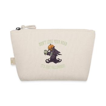 Don't Lose Your Head – Funny Halloween Design - Organic Pouch - nature - Front