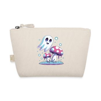 Fantôme Kawaii & Champignons – Design Pastel - Trousse biologique - nature - Devant