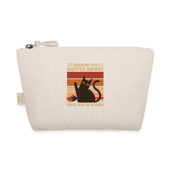 Pourquoi est-ce que je bois du café ? Motif de café de chat en colère - Trousse biologique - nature - Devant