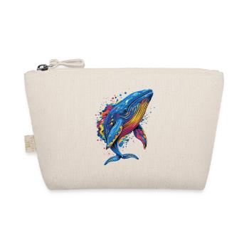 Blue Whale Whale Blue Whales Whale Song Diver Ocean Whales - Organic Pouch - nature - Front
