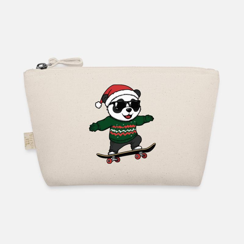 Panda Weihnachten Lustig Bio-Täschchen