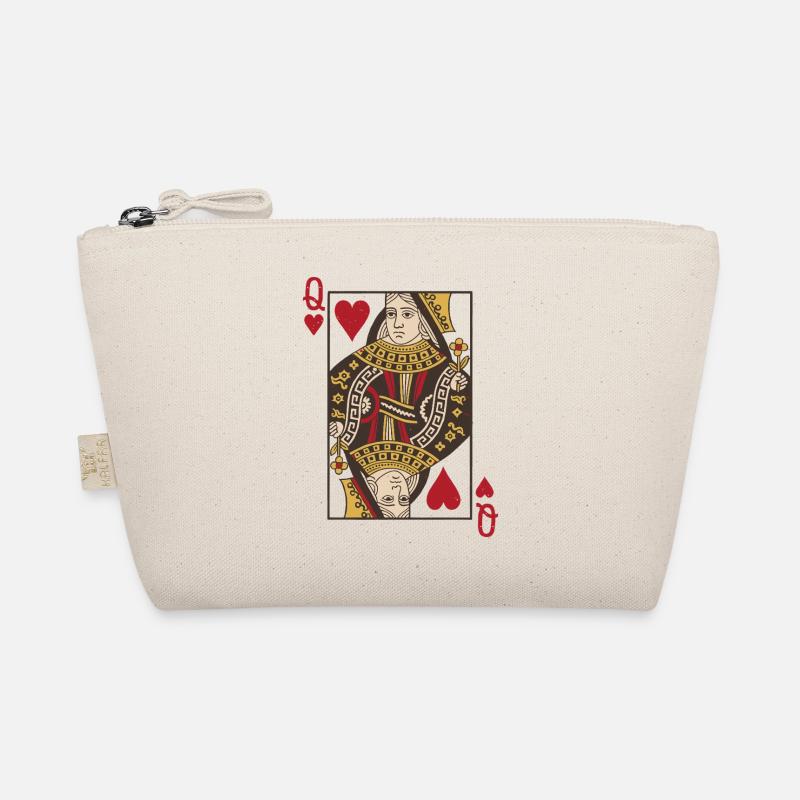 Queen Queen Poker Double Head Card Rome Organic Pouch