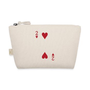 Two Hearts Double Head Card Rome - Organic Pouch - nature - Front
