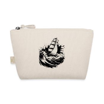 Sailboat Sailing Illustration Sailor - Organic Pouch - nature - Front