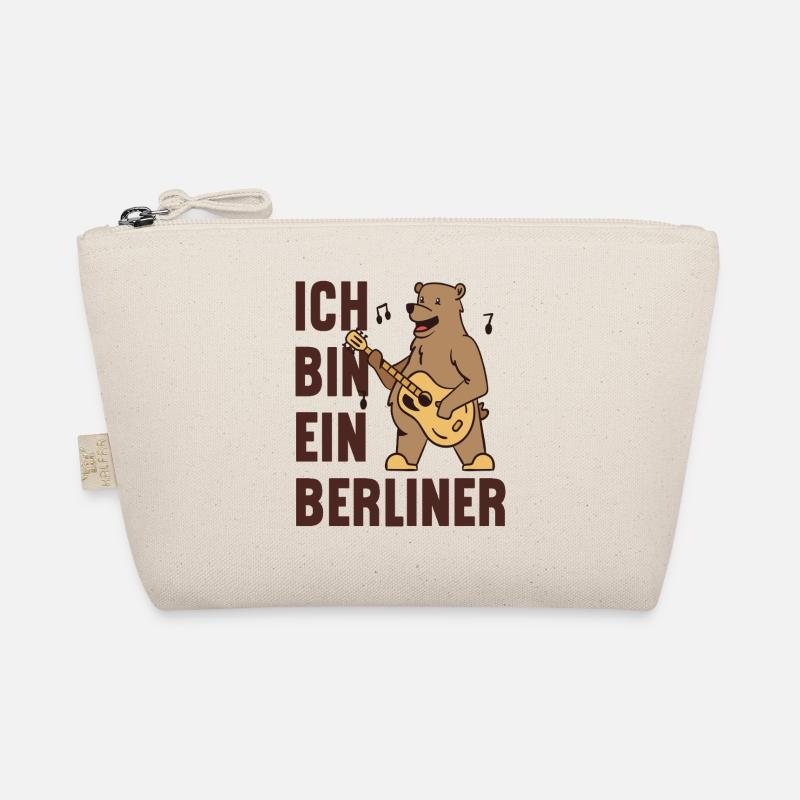 Berliner-Bär mit Gitarre - Ich bin ein Berliner! Bio-Täschchen