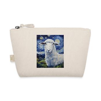 Sheep Van Gogh Style Starry Night - Organic Pouch - nature - Front