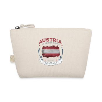 Austria Land of the Mountains – Austria Flag - Organic Pouch - nature - Front