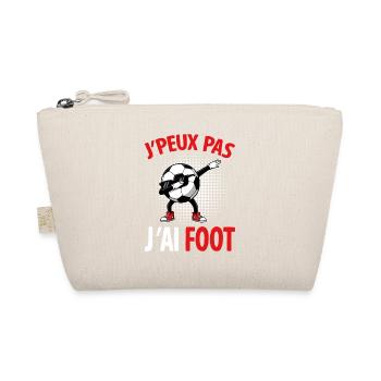 I can't I have humorous football design - Organic Pouch - nature - Front