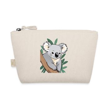 Koala am Ast Cartoon - Bio-Täschchen - Natur - Vorne