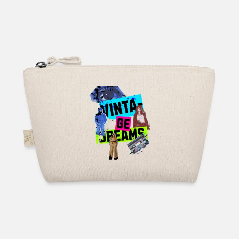 Vintage Dreams - Retro Collage 90s Organic Pouch