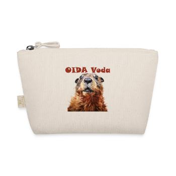 Oida Voda Murmeltier Design - Bio-Täschchen - Natur - Vorne