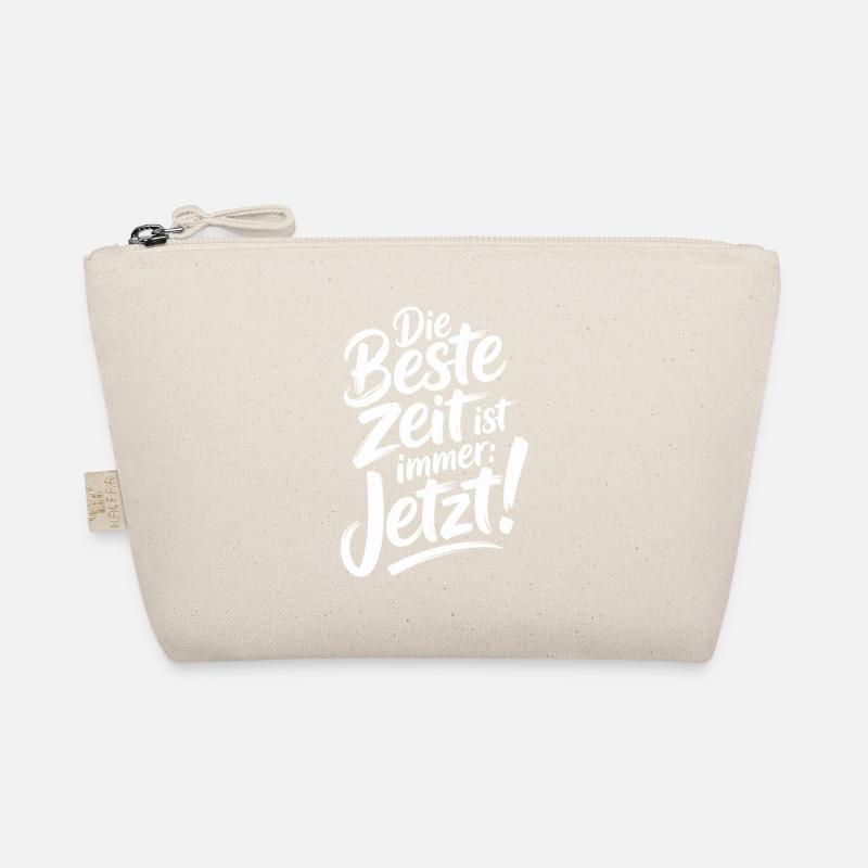 The best time is always live now Carpe Diem Organic Pouch