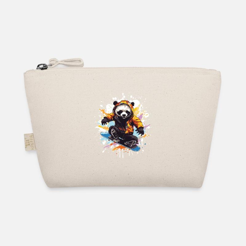 Panda Snowboard Bio-Täschchen