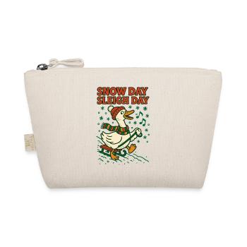 Oie Noël Drôle Père Noël Jour de neige Traîneau - Trousse biologique - nature - Devant