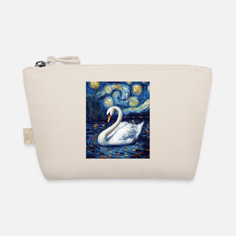 Cygne Oiseau Style Van Gogh Trousse biologique